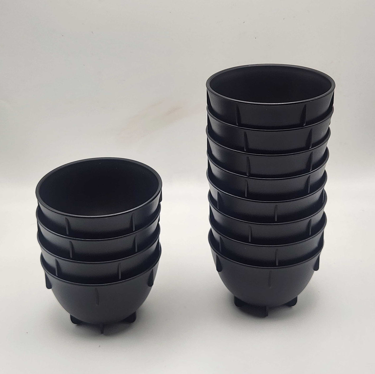 Kopper i plast til kaffesmagning – 200ml - sorte