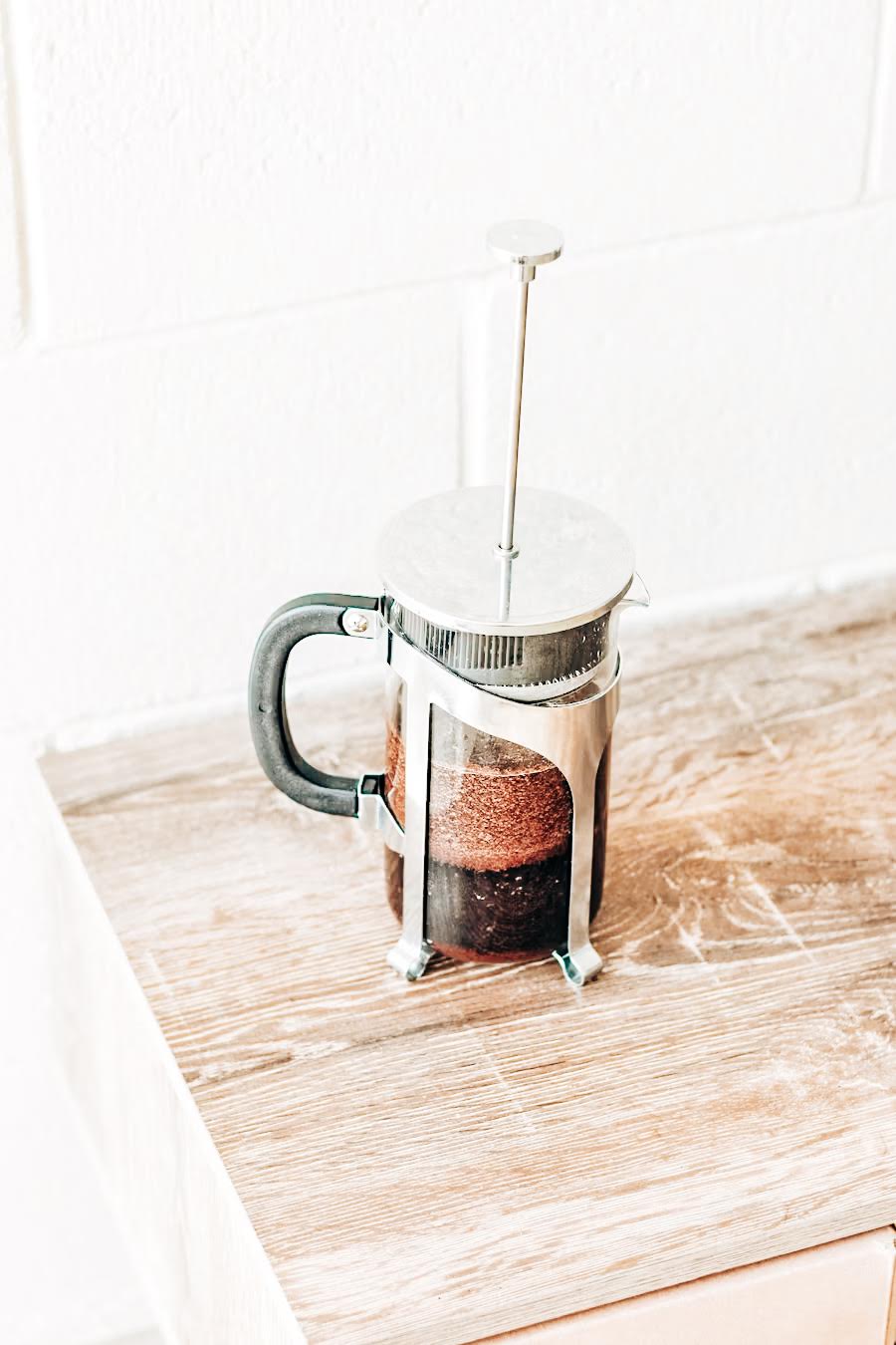 French Press Coffee Brewing