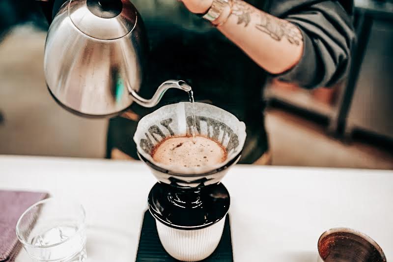 V60 Pour Over Coffee Brewing