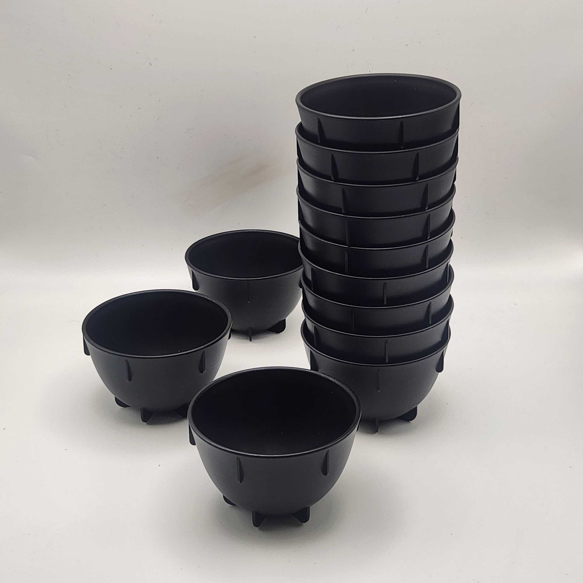 Kopper i plast til kaffesmagning – 200ml - sorte